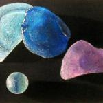 Sea Glass and Shadows, Colored Pencil, Laura Moyer
