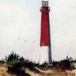 Old Barney, Watercolor, Linda Werner