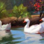 Spring Arrival, Oil, Joyce Lawrence
