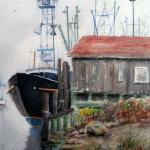 Foggy Morn, Watercolor, Paul Hartelius